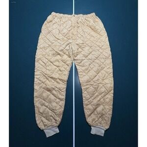 Vintage 50s Quilted Thermal Puffer Pants Mens Large Insulated Military Hunting
